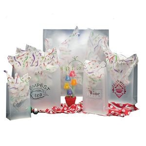 Frosted Clear Poly Die Cut Bag/ 4 MIL (7.75
