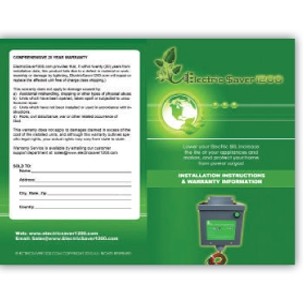 Eco Friendly 1/4 Page Rack Card