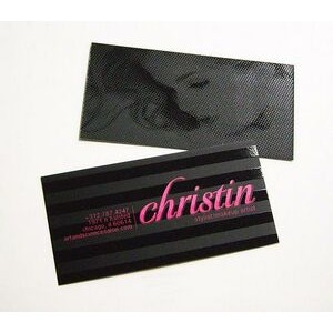 Silk Laminated Business Card with Spot UV Back (2"x3.5")