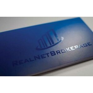 Silk Laminated Business Card with Spot UV (2"x3.5")