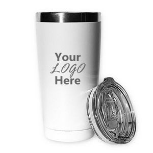 20 Oz. Travel Tumbler Double Insulated Stainless Steel with Closed Slider Lid