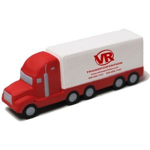 Red & White Semi-Truck Stress Reliever