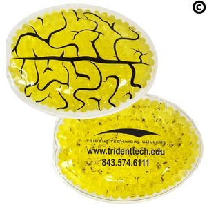 Yellow Brain Hot/Cold Pack w/Gel Beads