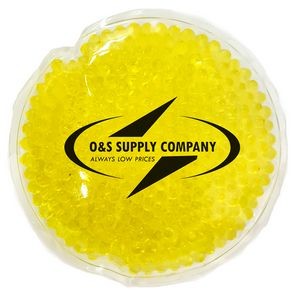 Yellow Round Hot/Cold Pack w/Gel Beads
