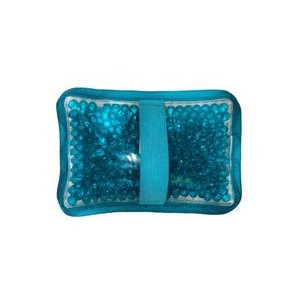 Cloth Rectangular Teal Hot/Cold Pack w/Gel Beads