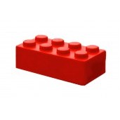 Red Building Block Stress Reliever