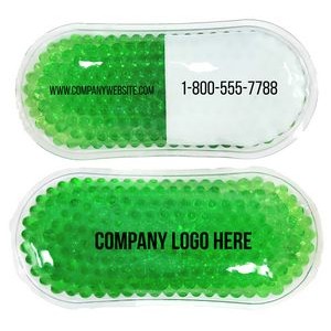 Green Pill Capsule Hot/Cold Pack w/Gel Beads