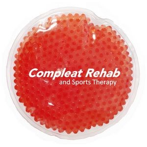 Red Round Hot/Cold Pack w/Gel Beads