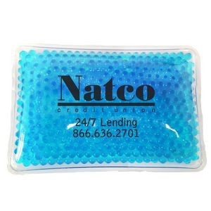 Rectangular Teal Hot/ Cold Pack w/Gel Beads