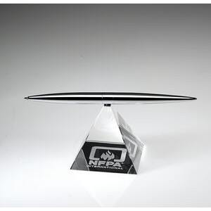 Crystal Rotation Pen Station Award