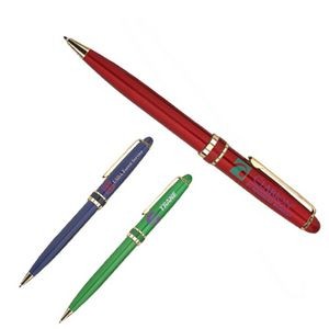 Goodfaire Value Cancer Twist Action Ballpoint Pen w/ Gold Plated Accents