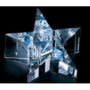 Rising Star Optical Crystal Paperweight Award