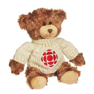 TOP SELLER 11" Roary Bear w/Hand Knit Sweater Embroidered