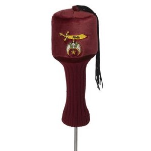 Plush Golf Head Covers - Fez Hat Cover
