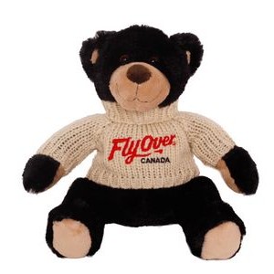 11" Rufus Bear w/Hand Knit Sweater Embroidered