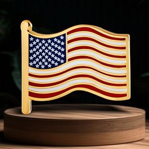 Stock American Flag Pin