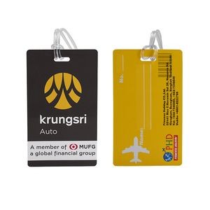 Full Color Plastic Luggage Tags With Strap