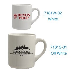 10 Ounce Natural and White Soup Diner Mug