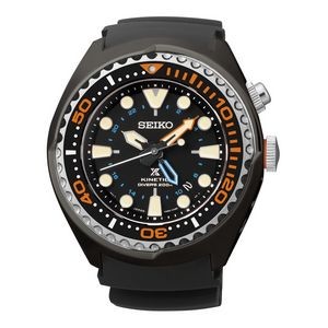 Seiko Men's Prospex Kinetic GMT Stainless Steel Divers Watch