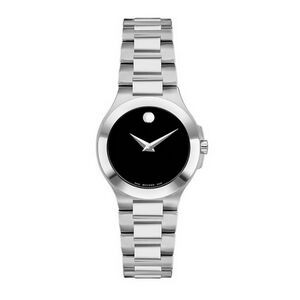 Movado Women's Corporate Exclusive Stainless Steel Bracelet Watch w/ Black Dial