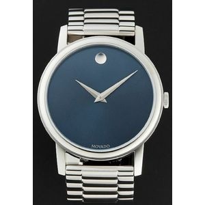 Movado Men's Classic Stainless Steel Bracelet Museum Navy Dial