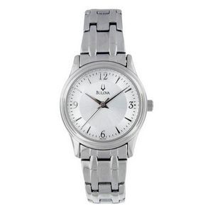 Bulova Corporate Collection Ladies Stainless Steel Watch with Domed Crystal