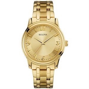 Bulova Men's Corporate Collection Gold Bracelet Watch