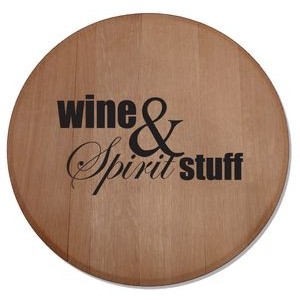 Wine Barrel Head Sign