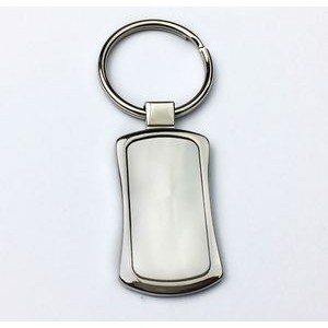 Oblong Metal Key Ring