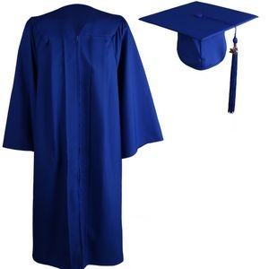 Graduation Cap & Gown, SET, Matte polyester