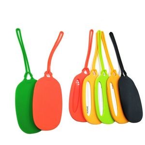 Oval Shaped Silicone Luggage Tag