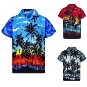 Dye Sublimated Hawaiian Cuban Collar Camp Shirt