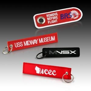 Embroidered Remove Before Flight Key Tag (7-3/4" x 1-1/4")