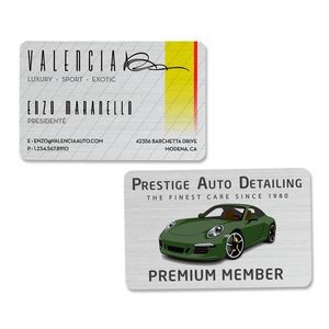 Aluminum Aluminum I.D. Membership Card