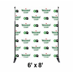 6'x8' Step and Repeat Banner with Frame