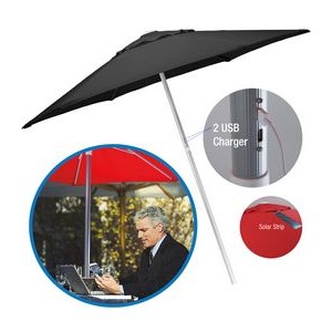 7' Solar USB Market Umbrella