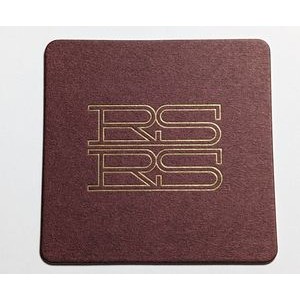 Foil Stamped Coasters - 3.5" or 4" square - foil on 1 side - MW