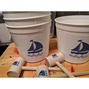 Labeled Table Scrap Bucket, paper or plastic, sold individually