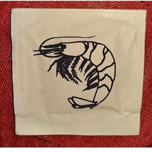 Shrimp Stock Design Wet Wipe Packets (Pack of 50)