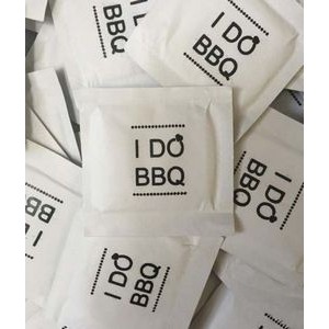 Stock "I Do BBQ" Diamond Moist Towelettes - (Pack of 50)