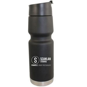 20 Oz. Black Stainless Bottle Vacuum Insulated Passivated Cross Trainer Bottle