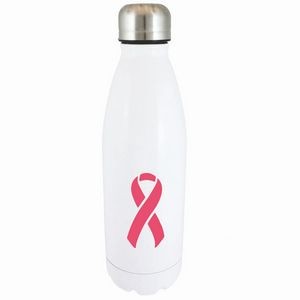 17 Oz. White Stainless Bottle Vacuum Insulated Passivated