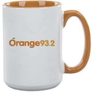 15 Oz. Jumbo (Orange/White)