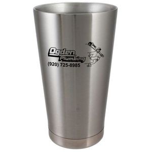 18 Oz. Silver Passivated Stainless Glass