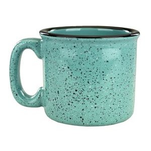 15 Oz. Campfire Collection Cup Aqua with spots