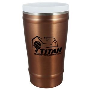 16 Oz. Copper CeramiSteel Double-Wall Stainless vacuum tumbler