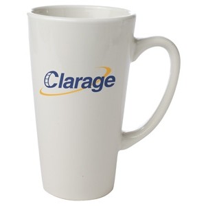 16 Oz. Large Cafe' Mug (White)