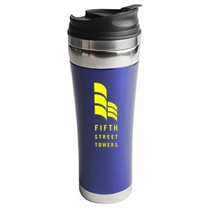 Blue Vulcano Stainless Double-Wall Insulated Tumbler