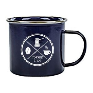 16.9 Oz. Blue Enamel Campfire Mug