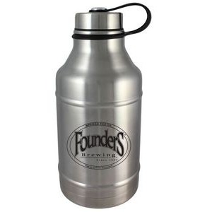 64 Oz. Growler Stainless Vacuum Sealed Passivated Bottle